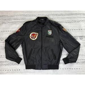 Vintage Members Only Windbreaker Jacket w/ Patches